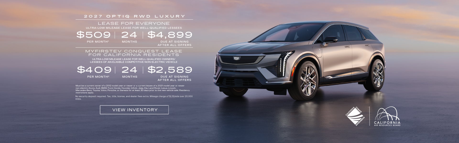 2027 OPTIQ RWD LUXURY. Ultra-low milege lease for well-qualified lessees. $509 per month 24 month...